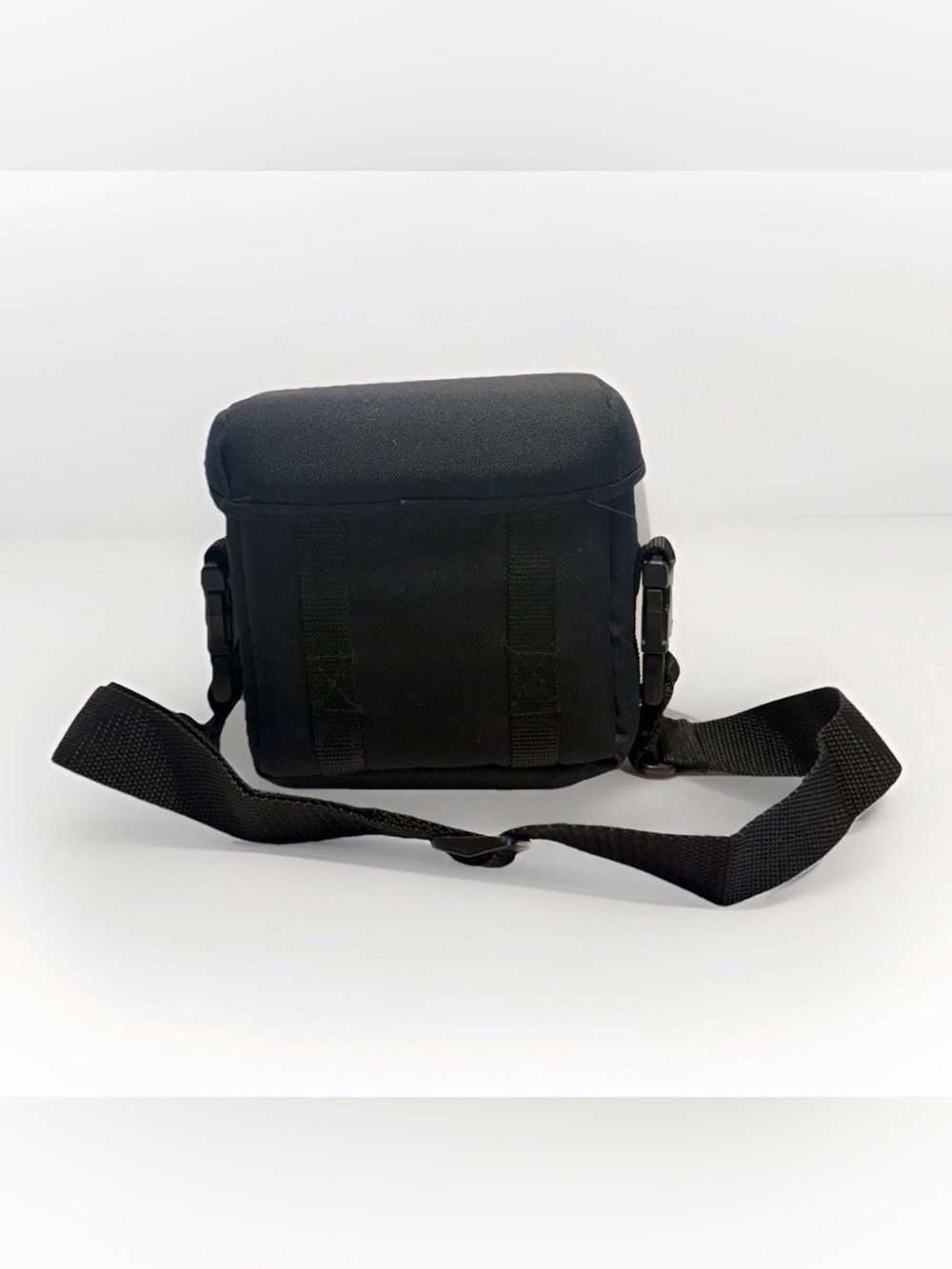 90s Vintage CANON Logo Small Shoulder Camera Bag Blk Soft Padded RARE Belt Loop - Picture 5 of 5